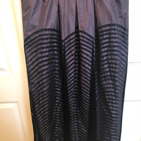 Vera Wang Purple Fringe Silk Dress - Picture 6 of 8